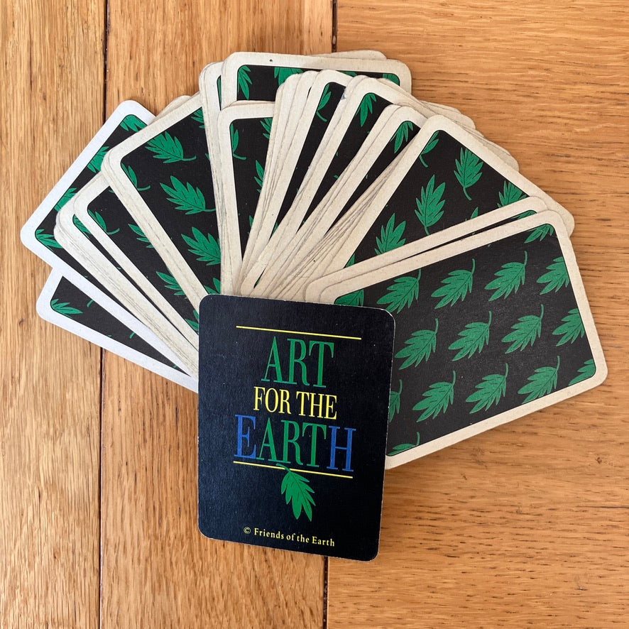 Art for the Earth single transformation playing card ~ junk journals and swaps