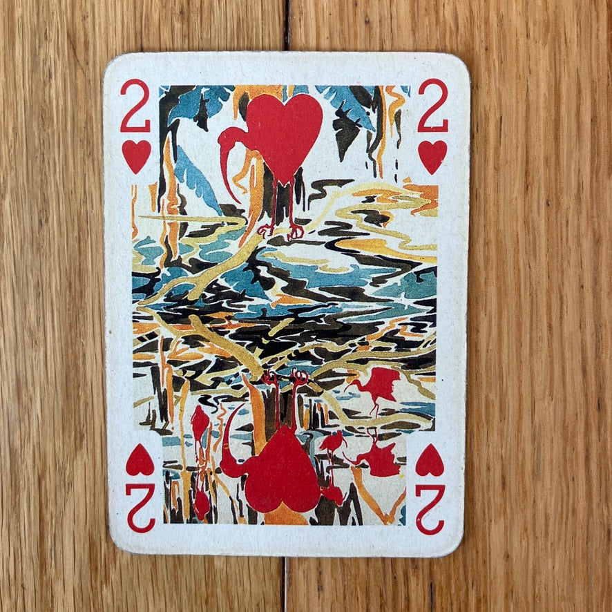 Art for the Earth single transformation playing card ~ junk journals and swaps