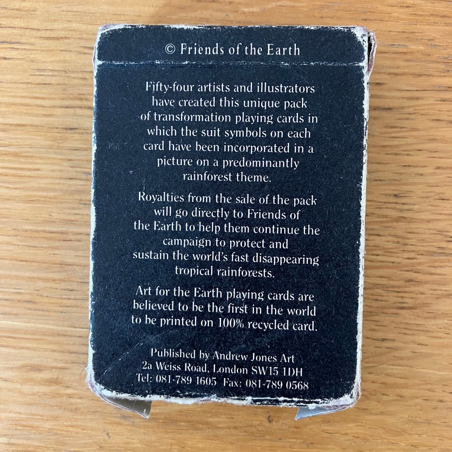 Art for the Earth single transformation playing card ~ junk journals and swaps