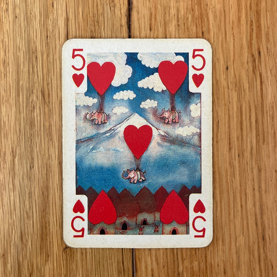 Art for the Earth single transformation playing card ~ junk journals and swaps