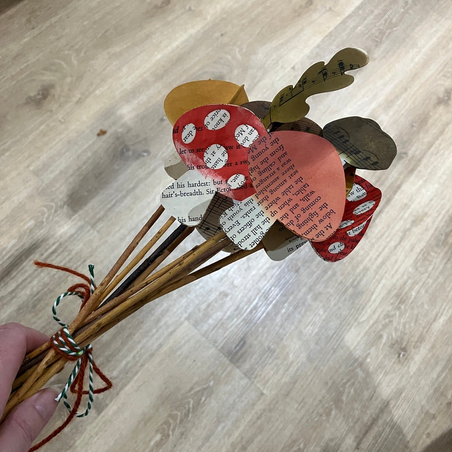 Toadstool papercraft bouquet kit ~ for Tash Clarke