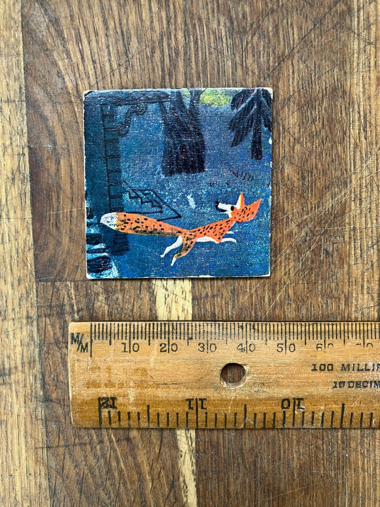 4 Vintage 'Memory Game' Picture cards ~ for junk journals and craft projects