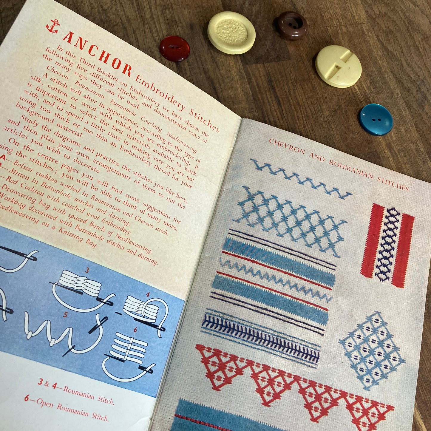 Embroidery Stitches booklet issued by Clark & Co Ltd ~ Retro vintage crafts