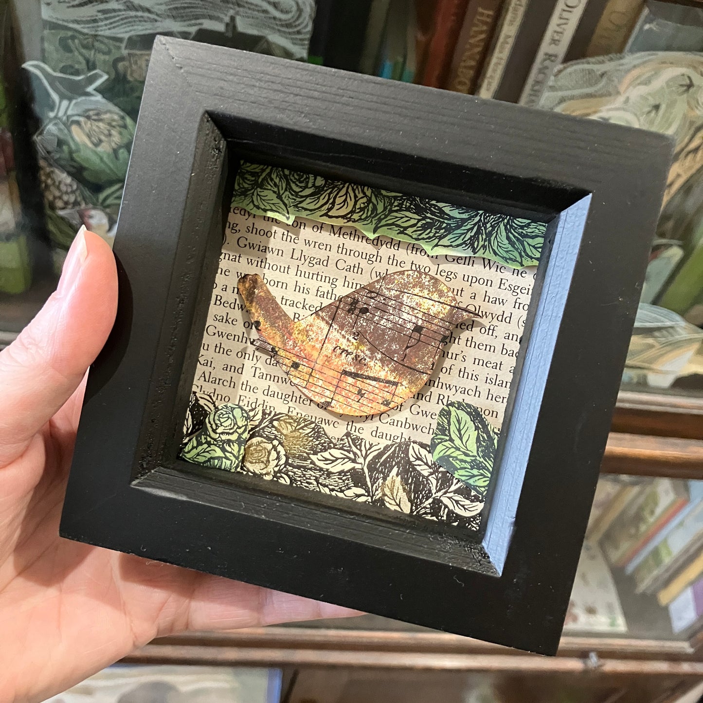 Hedgerow Wren ~ original papercraft artwork